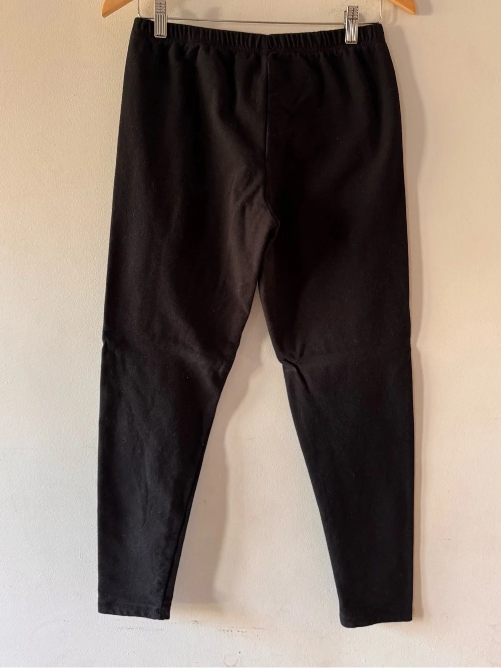 American Apparel cotton‎ spandex leggings, sz Large, staple classic neutral USA